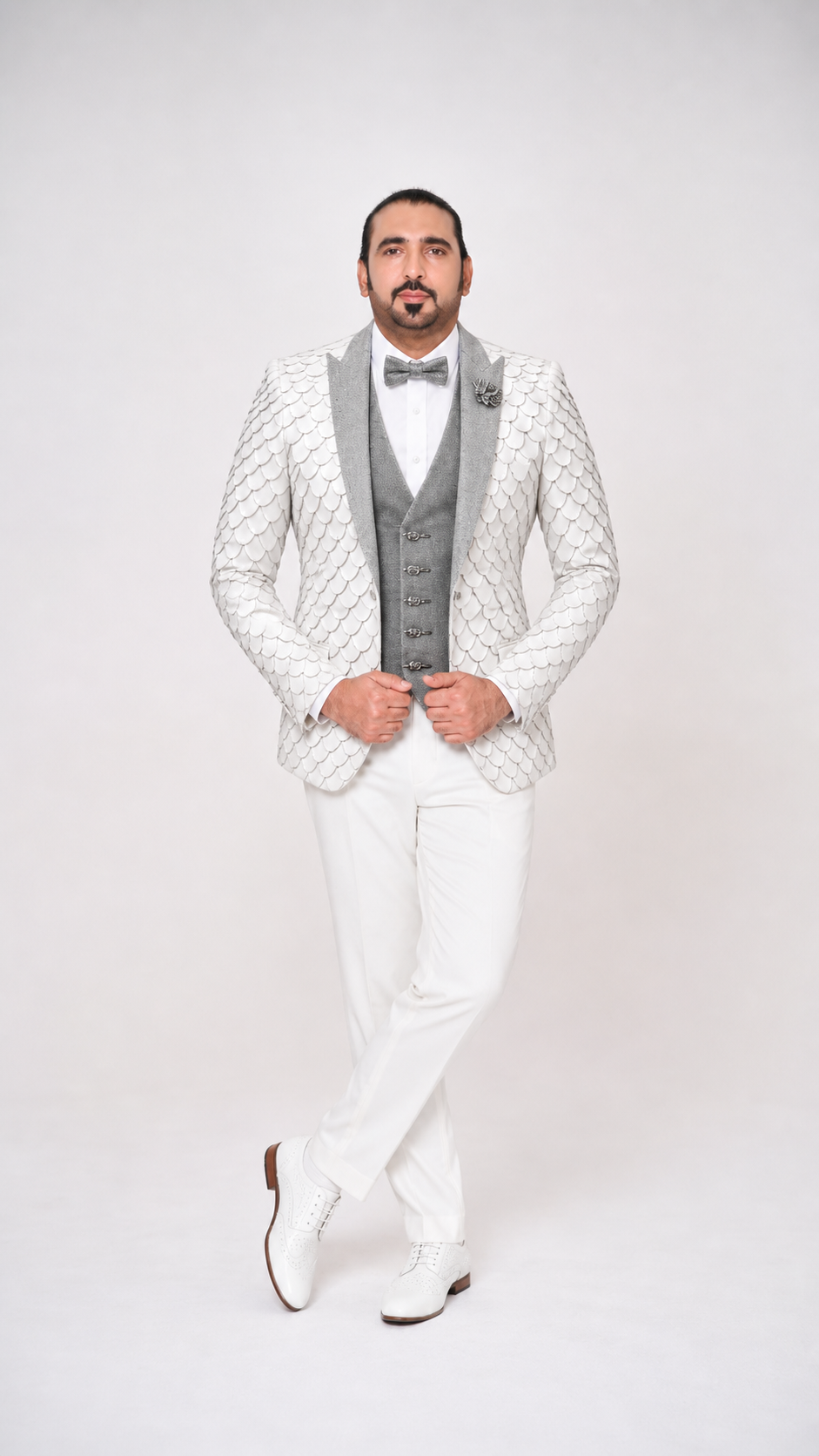 Syed Mudassar Khushnood in tailored evening attire