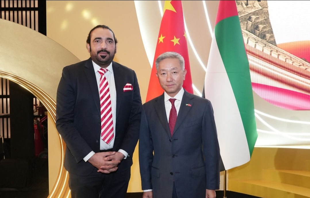 Syed Mudassar Khushnood with the Ambassador of China to the UAE