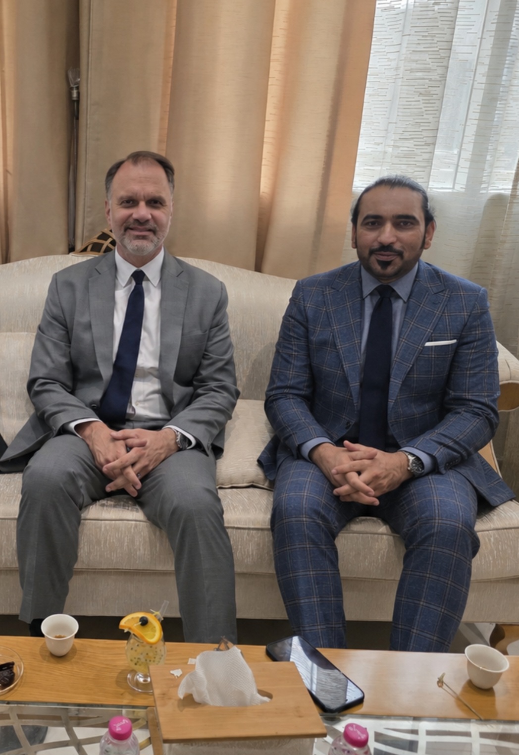 Syed Mudassar Khushnood in a diplomatic meeting