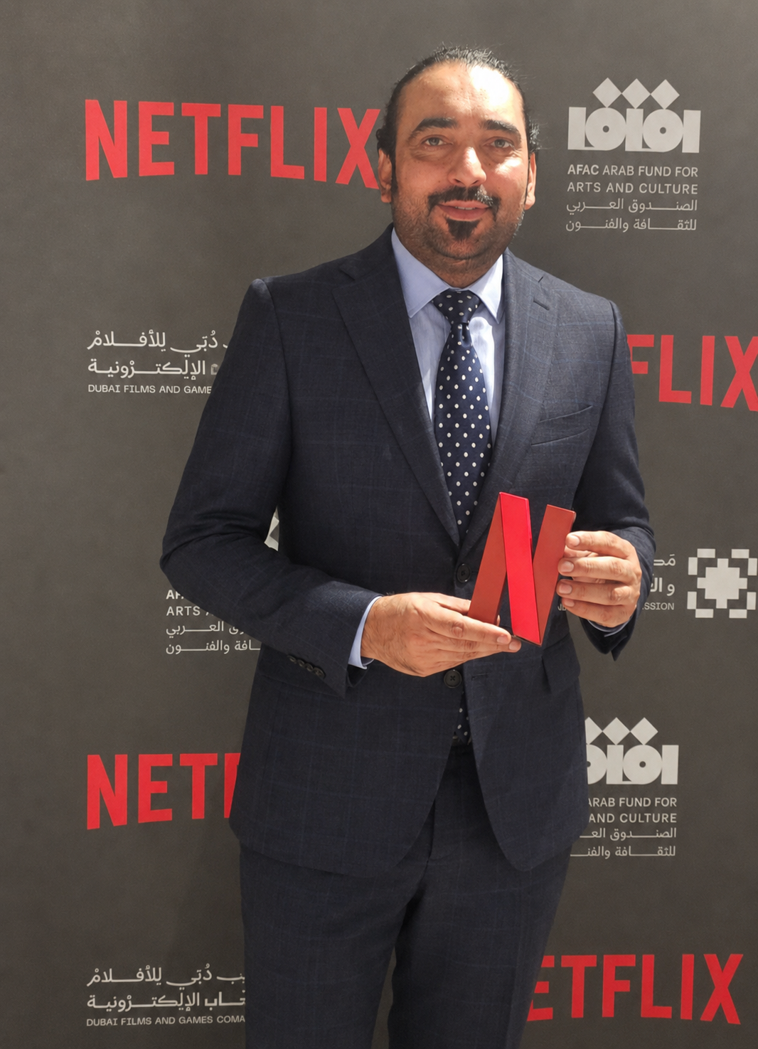 Syed Mudassar Khushnood at Netflix · AFAC Arab Fund for Arts and Culture event
