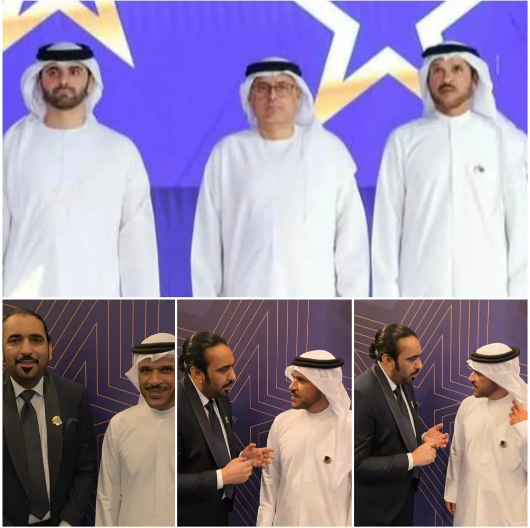 Syed Mudassar Khushnood at the Taqdeer Award ceremony with H.E. Major General Obaid Muhair bin Suroor and event moments from Dubai, UAE.
