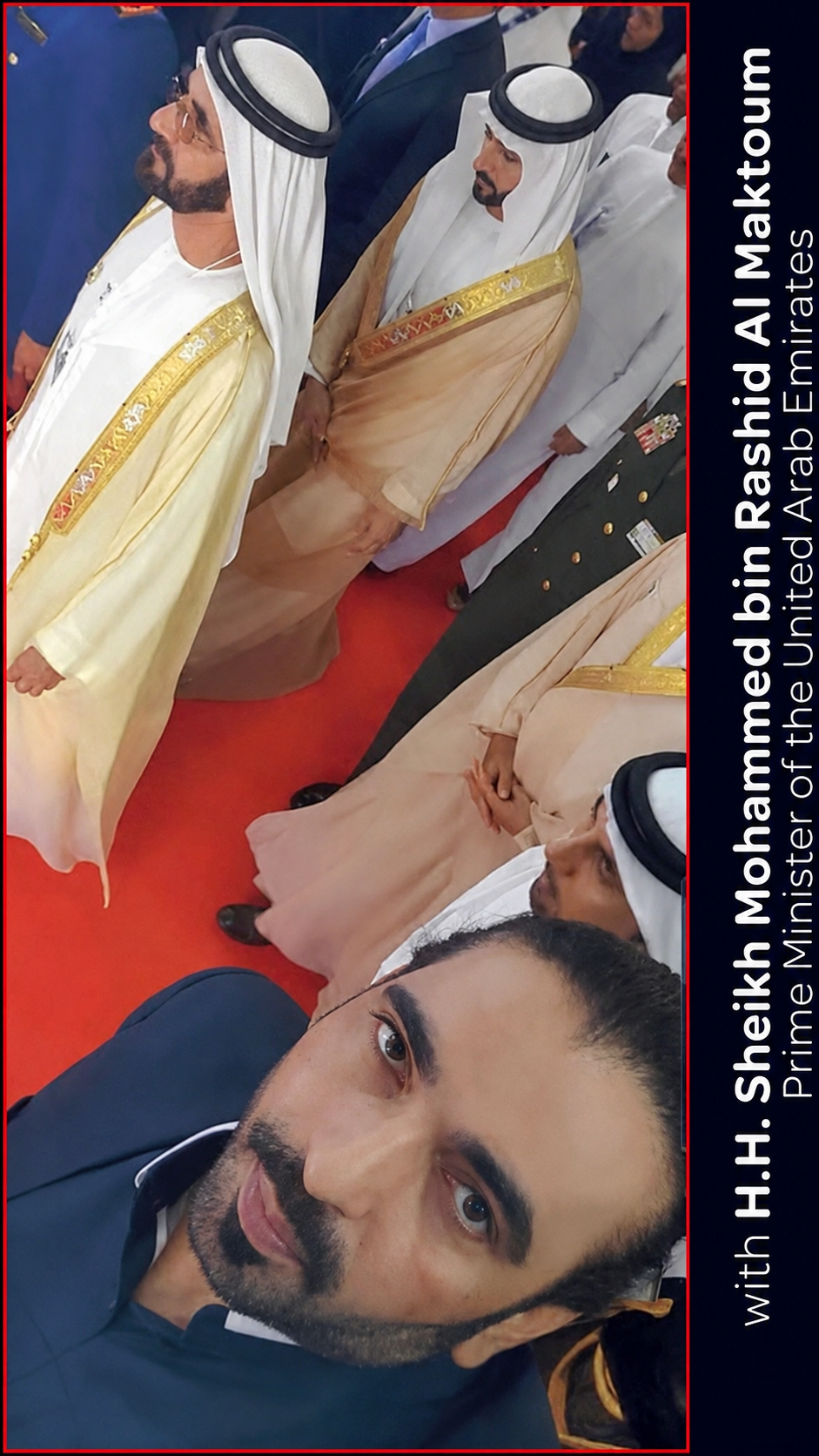 Syed Mudassar Khushnood with H.H. Sheikh Mohammed bin Rashid Al Maktoum
